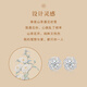 Lao Fengxiang Camellia Silver Earrings Women's Earrings Earrings Rings Women's 2025 New Birthday Gift Anniversary for Girlfriend and Wife Lao Fengxiang Brand Gift Box Camellia Earrings