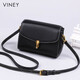 Viney bag women's leather crossbody bag brand western style shoulder mobile phone bag birthday gift high-end gift to girlfriend and wife