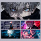 Yixiang Huatai Zauber zurück zum Battle Mouse Pad Big Anime Computer Keyboard Pad Wuzhaowu E-Sporttisch-Pad Jungen Home Maus-Pad Cool JH-687 [Lock Edge Anti-Slip-Waschbar] Nr. 4mm600x300mmmm