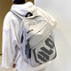 Xulin Deutsche Schulbag für Jungen 2025 neue Model Junior High School -Schüler mit großer Kapazität robuster und langlebiger Rucksack für Frauen mit hohem Erscheinungsbild hellgrau