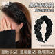 Li Qing black wide-brimmed pleated bow headband, high-end headband, high cranium crushing hairpin, hair accessories, hair accessories, hair bundles