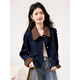 Xinfeiyu Fashion Barn Style Contrast Color Short Jacket Women's 2025 Autumn New High-Quality Loose Jacket Top