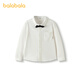 BALABALA Shopping mall same style boys' shirts, children's long-sleeved 2025 new autumn clothing, trendy big children's shirts, original white 10101 110