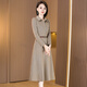 Kebel long-sleeved high-end dress women's 2025 new spring and autumn Guangzhou Thirteen Lines high-end brand mother skirt L