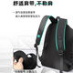 回力双肩包男士大容量背包运动大学生旅行包通勤电脑包初高中生书包女 黑色【可装17寸电脑】