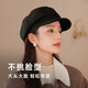 Zhenxiang Hat Women's Autumn and Winter High-end Korean Style Octagonal Hat Fashionable Peaked Hat Beret Hat Showing Your Face Small and Warm B701 Black One Size 55-58cm
