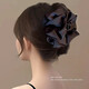 Cloud pleated bubble clip for women 2025 new high-end large shark clip for the back of the head black bow hair clip black cloud bubble large clip about 11cm