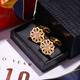 KFLK Men's Cufflinks French Cuff Buttons Shirt Light Luxury Cuff Pins Gold Cuff Buttons Cufflinks Customized Engraving Gold