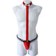 Boys' sexy underwear suspenders jumpsuit transvestite lace physiological penis thong couple flirting gold L80-140Jin Jin is equal to 0.5 kg