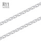 Chow Sang Sang Pt950 platinum necklace for men and women, platinum chain 35548N, priced at 50cm - 12.84g (including labor cost 740 yuan)
