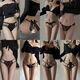 Sexy underwear with open position, sexy black underwear, flirting, large size thong, passionate women's suit 5678, one size fits all, 80-125Jin Jin is equal to 0.5kg