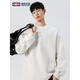 Black sweatshirt men's fall fake two-piece contrasting color bottoming shirt Korean style Henry collar top black M