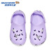 Skechers Girls' Shoes Parent-child Shoes Sports Shoes Summer Croc Shoes Soft Mesh Anti-collision Toe 314093L Lavender/LAV 36