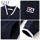 ELLE ACTIVE Casual Sports Jacket Women's Autumn Fashion Simple Baseball Collar Windproof Jacket Versatile Jacket Navy Blue M