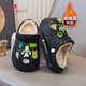 Montagut Children's Cotton Slippers Boys' Cotton Shoes Winter Plush Warm Indoor Furry Slippers for Large Children 6-12 Years Old Home Shoes