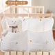 Storage hanging bag diaper diaper newborn clothing toy storage bag baby bedside storage hanging bag bag Huang Xingyue double pocket hanging bag (50*35cm)