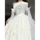 Evening Dress Female Princess Dress 2025 New Adult Ceremony Dress Birthday Party Lolita Dress Sweet and Elegant White S 75Jin Jin is equal to 0.5kg -80Jin Jin is equal to 0.5kg. Card code shoots large