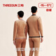 Three-gun wool and velvet thickened thermal underwear men's round-neck wool high-elastic autumn coat and long johns set