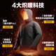 Long Ya Zhang Yi's same style second generation hidden blazing jacket goose down down jacket winter short high-end warm casual jacket polar night black L 180/100A