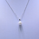 Muju 8.5-9mm natural freshwater pearl pendant S925 silver pendant melon seed buckle fashion simple handmade necklace not included