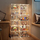 He Jiagong figure display cabinet Lego building blocks transparent storage box household imitation acrylic toy dust-proof model display rack A 1 column 4 layers
