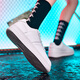 Chaussures féminines Kappa Chaussures selles épaisses pour femmes 2025 Automne Nouvelle semelle douce Chaussures décontractées pour les femmes Sports polyvalents Chaussures blanches pour femmes Egret White 38 (235 mm)