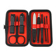 Factory wholesale manicure and manicure tools stainless steel sharp nail clippers nail scissors for home use 1 piece red 8 piece set color box packaging
