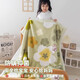 A cottonfaith Raschel small blanket for babies in winter thickened children's baby blankets kindergarten students autumn and winter nap quilt fresh and blossoming baby texture fine fluff 100x120cm/1.5Jin Jin is equal to 0.5kg Class A delicate and skin-friendly