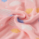 Special cotton gauze quilt for mothers and babies, pure cotton towel quilt, air-conditioned quilt, baby hug quilt, stroller blanket, mushroom 150x200cm, six-layer gauze pure cotton