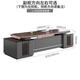 Leadership desk, president desk, boss desk, painted executive desk, office manager desk, supervisor desk and chair combination, 2.2m double cabinet boss desk