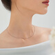 Lukfook Jewelry Platinum Necklace Box Chain Platinum 950 Plain Chain Clavicle Chain Price Approximately 5.49 grams