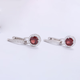 GEM STONE KINGGSK garnet earrings for women 925 silver set with 2.64 carat colored gemstone earrings for women classic simple earrings gift