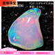 Jinwei large natural polished fire color dry opal raw ore opal color treasure mineral crystal popular science pendant jewelry rz06