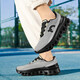 
[Same model for Angjia] Carbon board running shoes shock-absorbing men's trendy breathable mesh lightweight outdoor anti-odor sneakers dark gray-black-Shuai Le 9912 43
