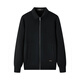 YOUNGOR Youngor 2025 Autumn New Men's Wool Suede Comfortable Lapel Sweater Jacket Black 95cm
