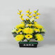 Jingga grave-sweeping fake flowers, silk flowers, fake flowers, Qingming Festival sacrificial flowers, plastic simulated chrysanthemum bouquets placed in front of the tombstones, 15 peony core silk chrysanthemums (yellow)