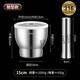 Yangma recommends 316 stainless steel garlic masher, solid masher jar, household thickened mortar for mashing garlic, 316 stainless steel 10cm drum-shaped masher