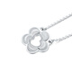 Mengjinyuan Platinum Necklace Gourd Flowers Imitation Diamond Stripe Chain PT950 Platinum as a Birthday Gift for My Girlfriend Weight Approximately 3.75g Chain Length Approximately 45cm