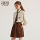 Teenie Weenie Bär Frauen Herbst 2025 Neu elegant lose Streifen College -Style -Krawattenhemd Kontrast s