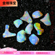 Jinwei large natural polished fire color dry opal raw ore opal color treasure mineral crystal popular science pendant jewelry rz16