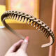 Diadema especial antideslizante para lavado de cara, Summer Women's 2025 Nuevo cabello de alta gama Banda para el cabello Broken Card Tarjeta Matte Matte