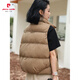 Pierre Cardin White Duck Down Vest Women's Outerwear Western Style Autumn and Winter 2025 Short Sleeveless Vest Jacket Black White Duck Down S Recommended 85--119 Jin Jin equals 0.5 kg