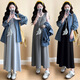 Ariana maternity dress spring dress 2025 new suit casual striped shirt fashionable vest skirt two-piece shirt M