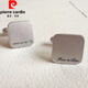 Pierre Cardin French imported quality custom sterling silver name cufflinks French shirt cuff buttons with engraving simple light luxury men's sleeves single letter hollow style