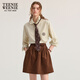 Teenie Weenie Bär Frauen Herbst 2025 Neu elegant lose Streifen College -Style -Krawattenhemd Kontrast s