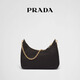 PRADA/Prada Gift Women's Prada Re-Edition 2005 3-in-1 Handbag Women's Bag Black-Gold Logo