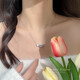 Lanlian Quality Aquamarine Necklace Freshwater Pearl Silver Jewelry Women's 2025 New Accessories Exquisite Pendant Summer Silver Necklace