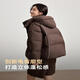 Yalu Puff short down jacket with removable hood for women 2025 autumn and winter new fashion Korean style bread jacket warm jacket