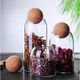 Modern simple kitchen sealed can cork spherical coffee bean can tea can miscellaneous grains seasoning nut moisture-proof can small 500ml 1 500ml