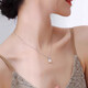 Jingjia Zhuji Pearl Freshwater Pearl Pendant Princess Diana Style S925 Sterling Silver Pearl Necklace Clavicle Chain White Pearl 10mm